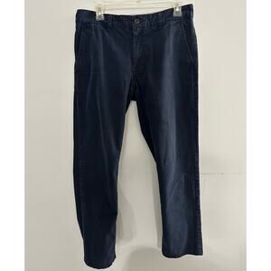 JackThreads Pants Men's 31/30 Navy Blue Chino Cotton Business Office